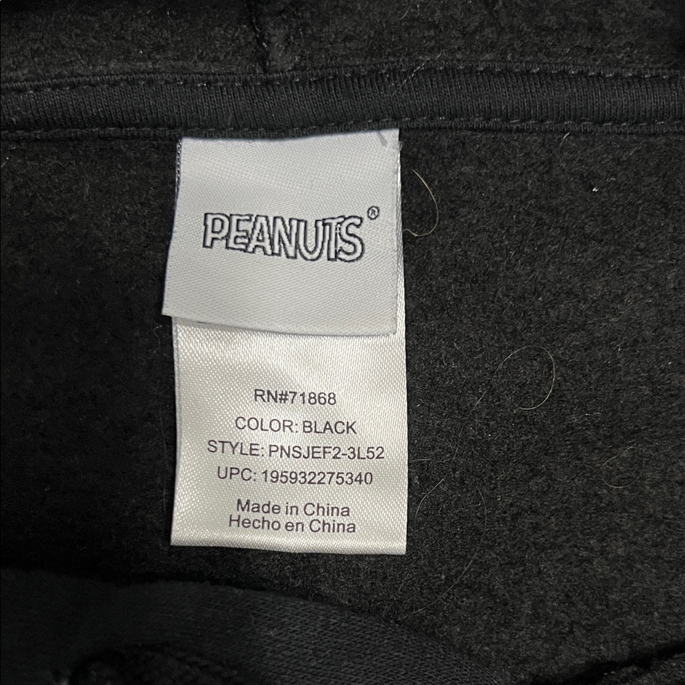 Peanuts Black Snoopy Hoodie - Picture 7 of 9